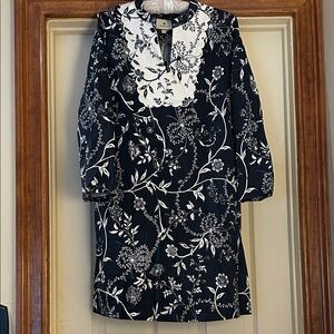 NWT Tuckernuck Floral Black and White Dress